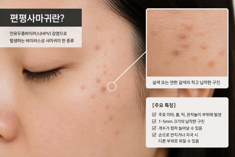 편평사마귀 제거했는데 왜 또 생길까요? 편평사마귀 재발 이유와 관리법