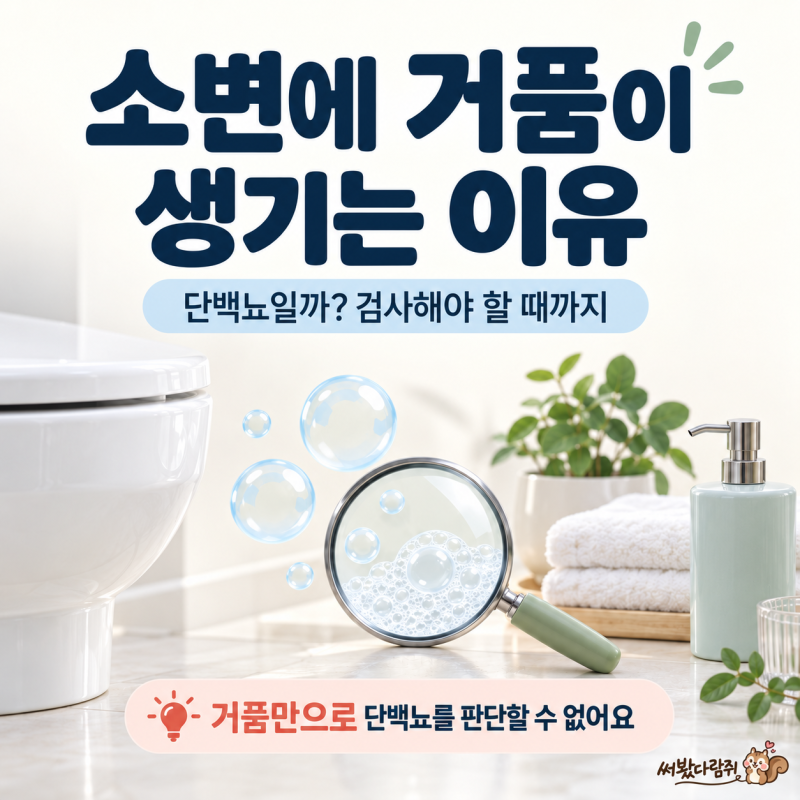 소변에 거품이 생기는 이유, 단백뇨일까? 검사해야 할 때까지