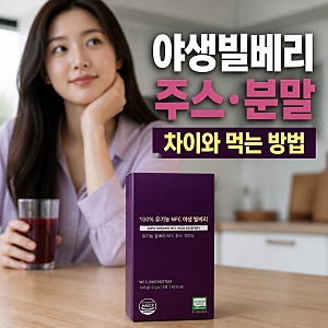 야생빌베리 주스·분말 차이와 먹는 방법