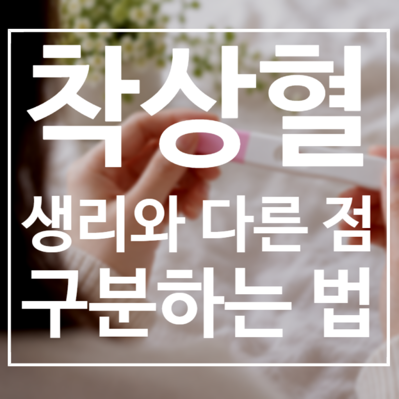 착상혈 생리 차이 어떻게 구분할까? 시기·색깔·양 총정리