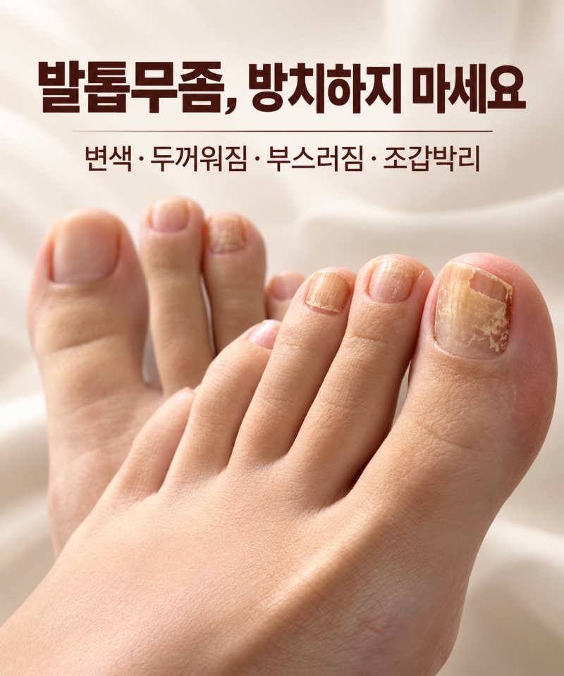 발톱무좀증상 방치하면 악화되는 증상, 초기에 알아채는 방법과 단계별 변화