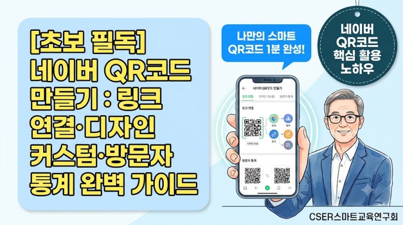 [네이버 QR코드 만들기] 초보자도 1분 만에 끝내는 무료 제작 꿀팁 3가지