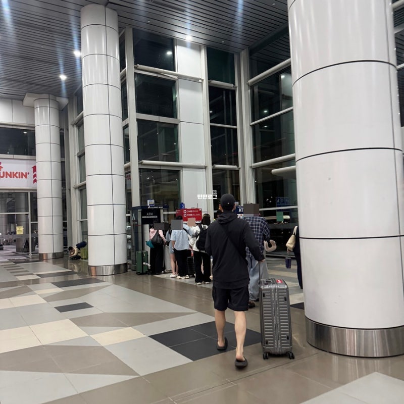 코타키나발루공항 트래블로그ATM위치 출금 후 그랩5번기둥