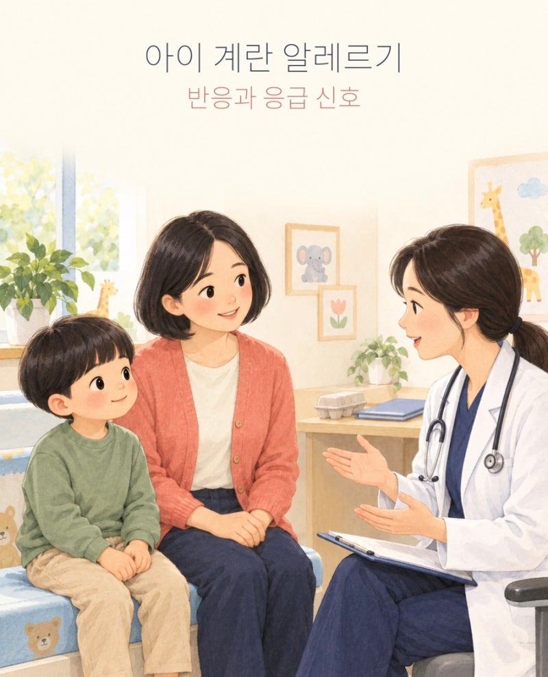 아이 계란 알레르기 증상, 어디까지 응급일까? | 피부·구토·호흡기·아나필락시스 구분·그 ....