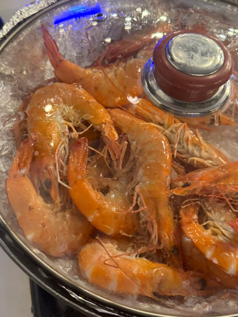 주안 맛집 인천앞바다  생새우회 왕생새우구이 모둠회까지