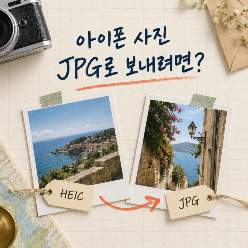 아이폰 사진 HEIC JPG 변환｜새 사진 설정과 기존 사진 변환은 달라요