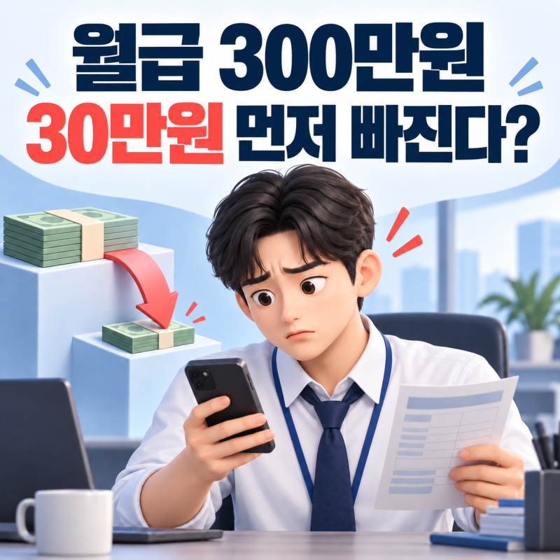 4대보험 계산기, 월급 300만원인데 30만원 가까이 먼저 빠진다고?