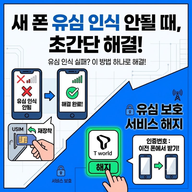 skt 유심 기기변경 시 셀룰러 인식 불가능 이유