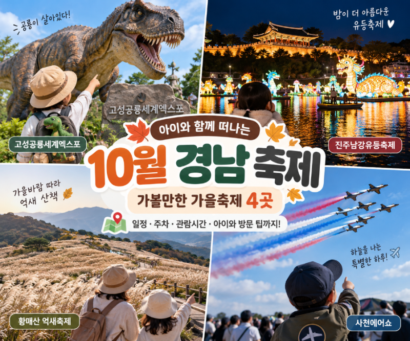 2026 10월 경남 축제｜아이와 가볼만한 가을축제 4곳