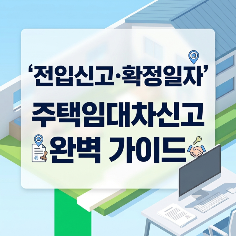 전세 계약, 도장 찍고 끝이 아니에요! 전입신고·확정일자·주택임대차신고 완전정복
