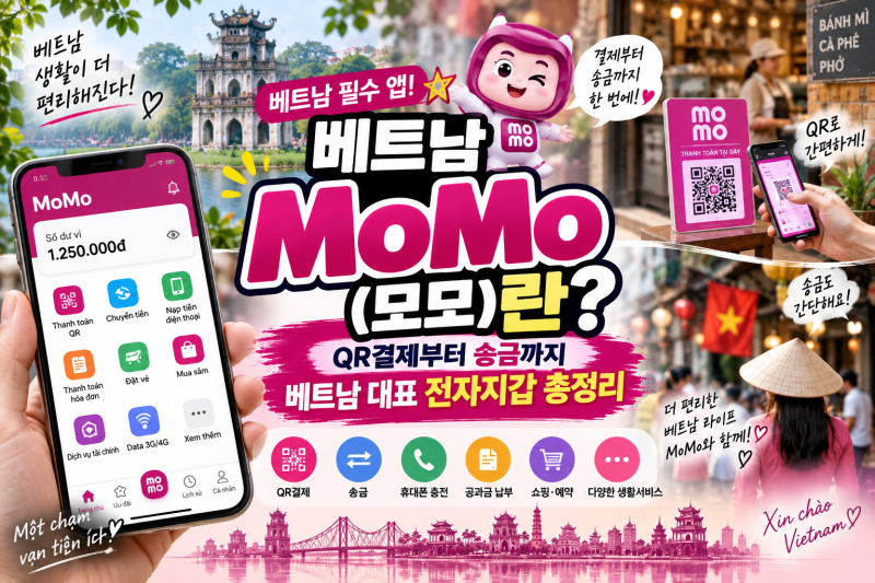 베트남 MoMo(모모)란? QR결제부터 송금까지 베트남 대표 전자지갑 총정리