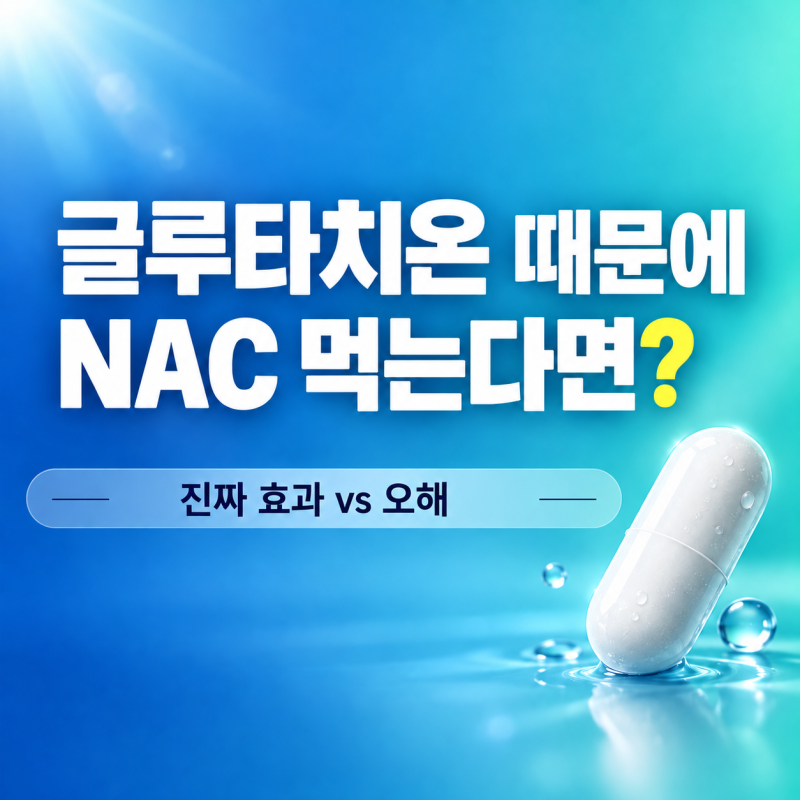 NAC 영양제, 글루타치온 때문에 먹는다면 꼭 알아둘 3가지