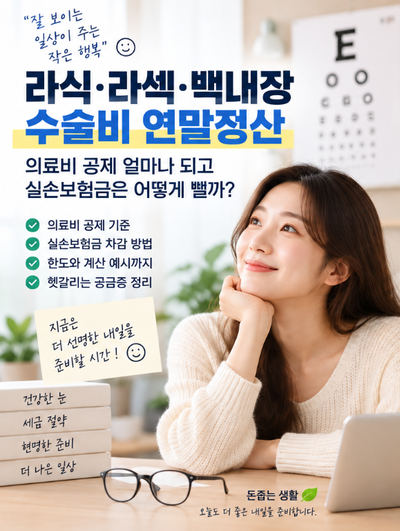 라식·라섹·백내장 수술비 연말정산, 의료비 공제 얼마나 되고 실손보험금은 어떻게 뺄까?
