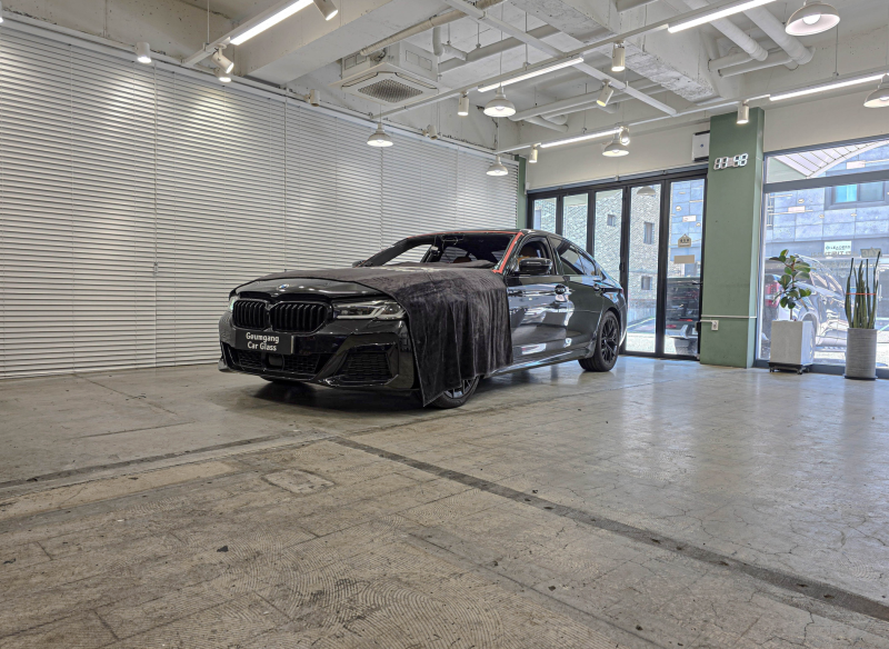 BMW 520d 앞유리 교체가격, 동탄자동차유리 BMW 앞유리 교체비용·썬팅 재시공