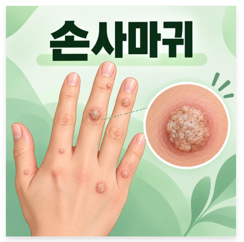 손가락사마귀 손사마귀 냉동치료 쉽게 사라지지 않는 이유