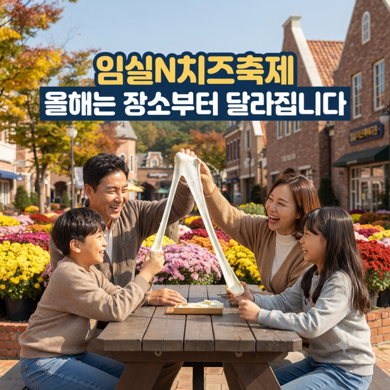 2026 임실N치즈축제 올해는 장소부터 달라집니다, 모르고 가면 동선 꼬여요