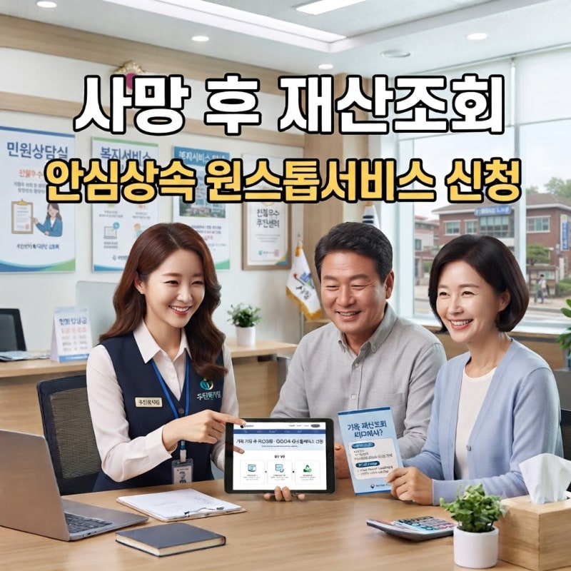 부모님 사망 후 재산조회 어떻게 할까? 안심상속 신청방법