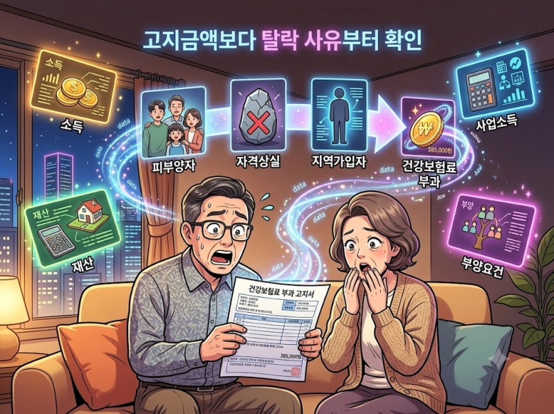 건강보험 피부양자 자격상실, 지역가입자 전환 후 꼭 확인할 것