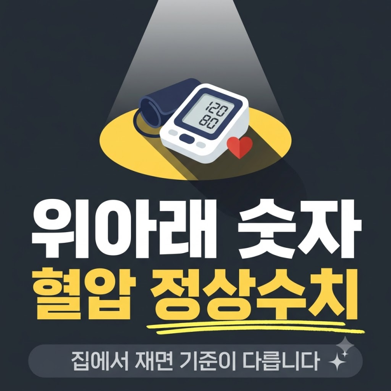 혈압 정상수치 고혈압 기준, 집에서 재면 135/85로 봅니다