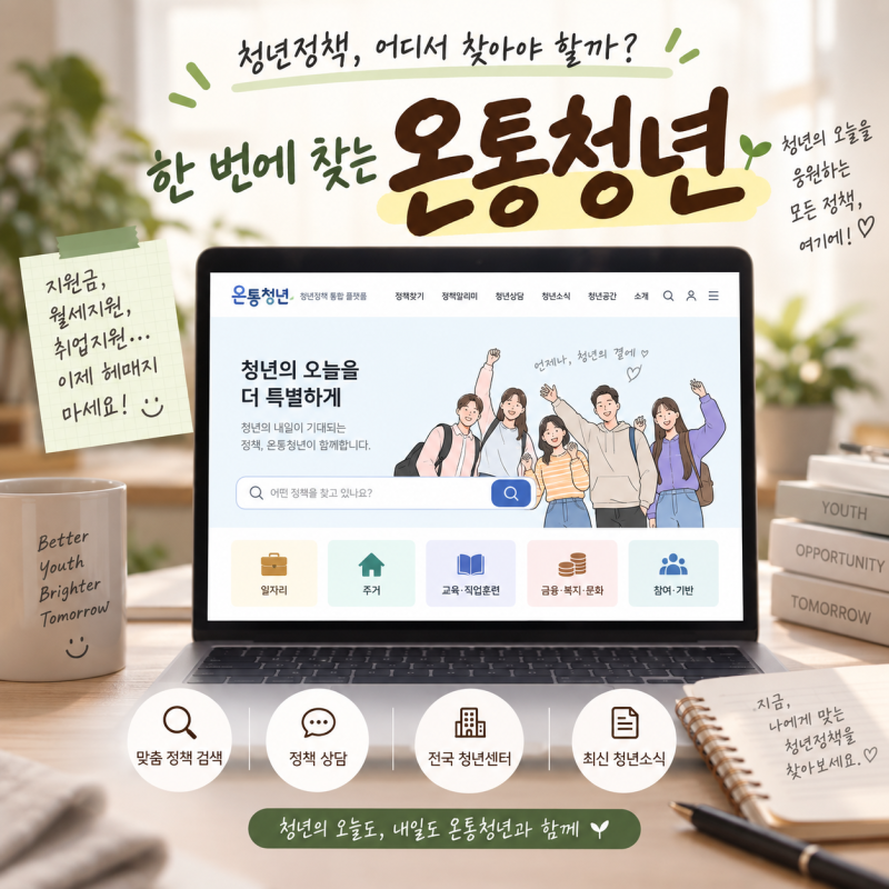 청년정책 온통청년 사용법｜청년지원금·월세지원·취업정책 한 번에 찾기