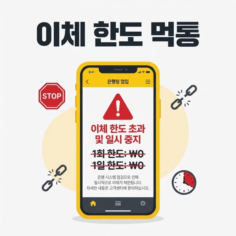 급한 송금 막혔을 때, 카카오뱅크 이체 한도 먹통 바로 푸는 설정 순서