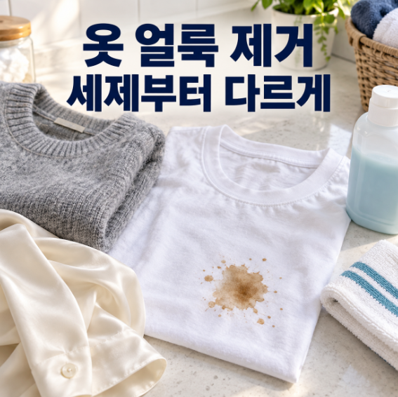 옷 얼룩, 같은 세제로 지워도 될까? 옷감별 세탁 차이와 제거법