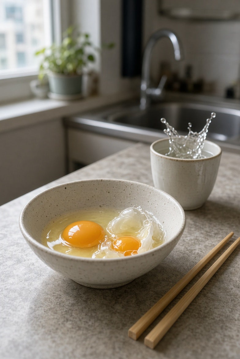 전자레인지 계란찜, 물만 맞으면 자취 한끼 한 그릇