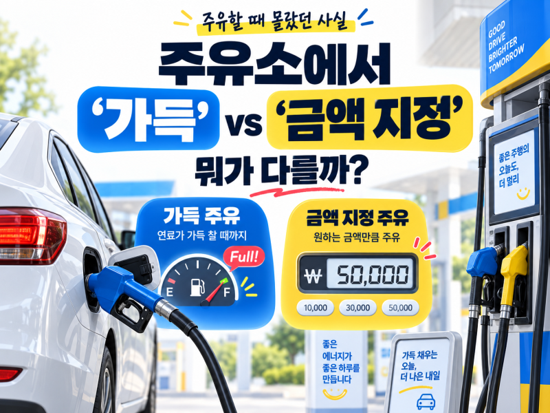 주유소에서 ‘가득’ 넣는 것과 금액 지정, 뭐가 다를까?