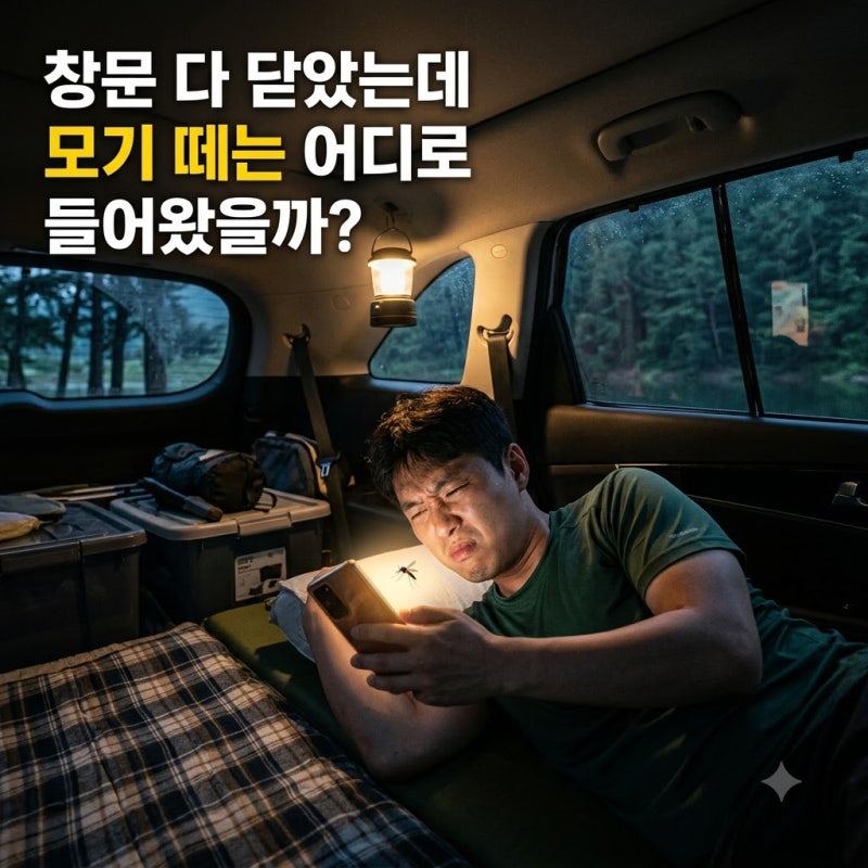 밤새 사방에서 앵앵거리던 모기 떼, 창문 다 닫았는데 도대체 어디로 들어왔을까?
