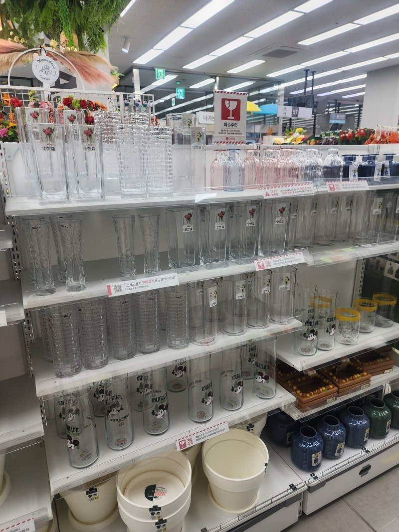 다이소 화병 정리했어요!