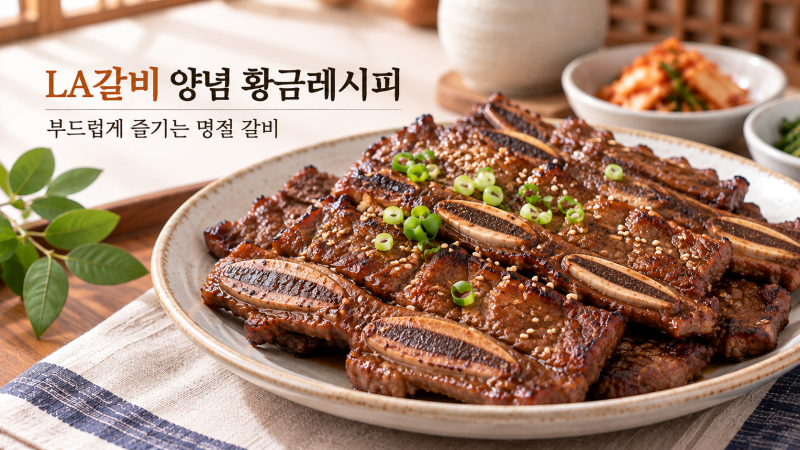 LA갈비 양념 황금레시피 부드럽고 맛있게 재는법 추석 LA갈비 만들기