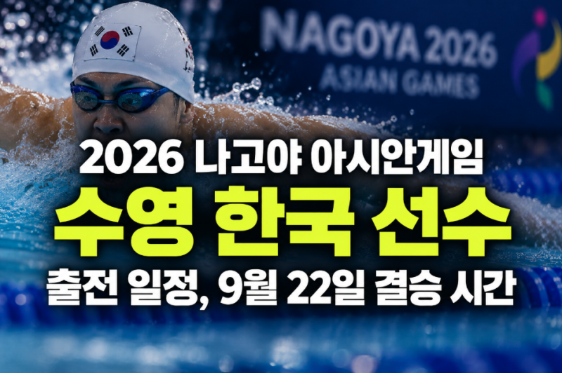 2026 나고야 아시안게임 수영 한국 선수 출전 일정, 9월 22일 결승 시간