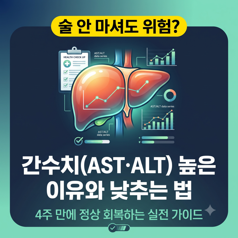 간수치(AST·ALT) 높은 이유 4가지와 정상으로 낮추는 법 총정리
