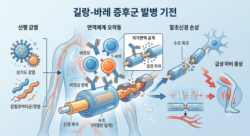 허리디스크로 오인하기 쉬운 하지 마비, 혹시 '길랑-바레 증후군'은 아닐까?