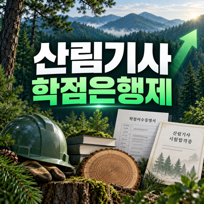 산림기사 학점은행제 비전공자가 자격증 취득하려면?