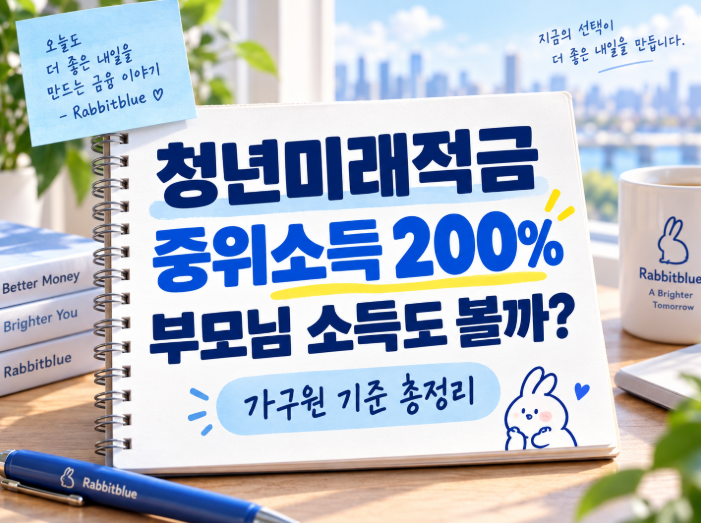 청년미래적금 중위소득 200% 얼마? 부모님 소득까지 볼까? 가구원 기준 총정리