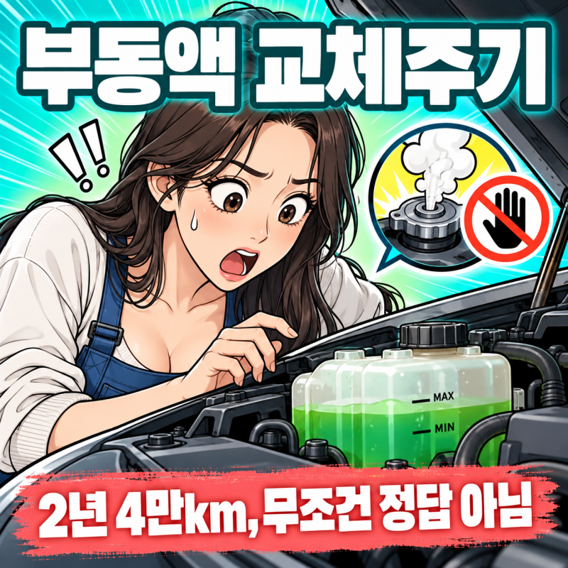 부동액 교체주기, 2년 4만km가 무조건 정답은 아닙니다