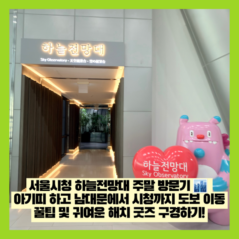 [서울 중구] 서울시청 하늘전망대 주말 방문기 ️ 아기띠 하고 남대문에서 시청까지 도보 이....