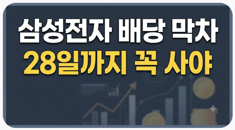 삼성전자 배당 막차 타도 될까?｜28일까지 매수·건보료·세금 부담 피하는 법
