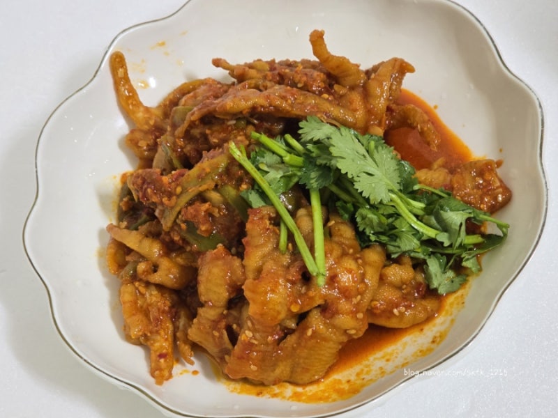 레몬무뼈닭발 추천 , 량진희닭발 냉채 1kg 먹어본 후기