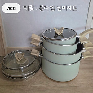 [테팔] 인덕션 티타늄 블라썸 민트 냄비세트 4종 구매 후기