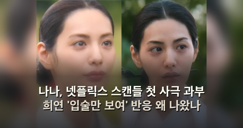 나나, 넷플릭스 스캔들 첫 사극 과부 희연 '입술만 보여' 반응 왜 나왔나