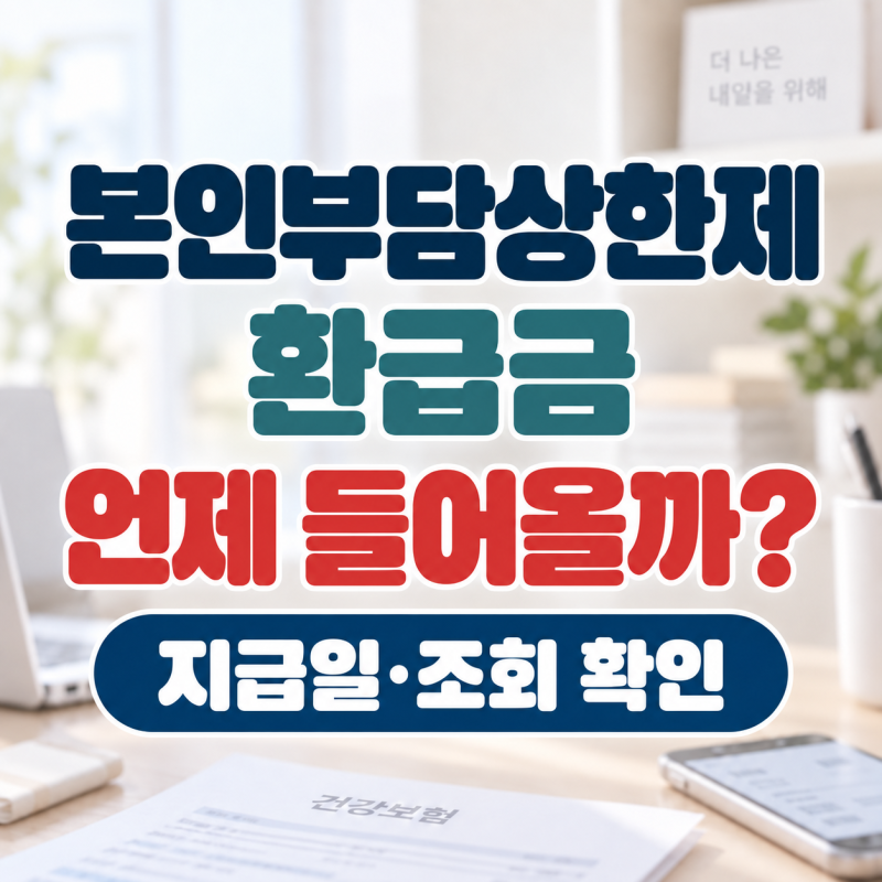 2026 본인부담상한제 환급금 언제 나오나? 건강보험 환급금 지급일·조회·신청 총정리
