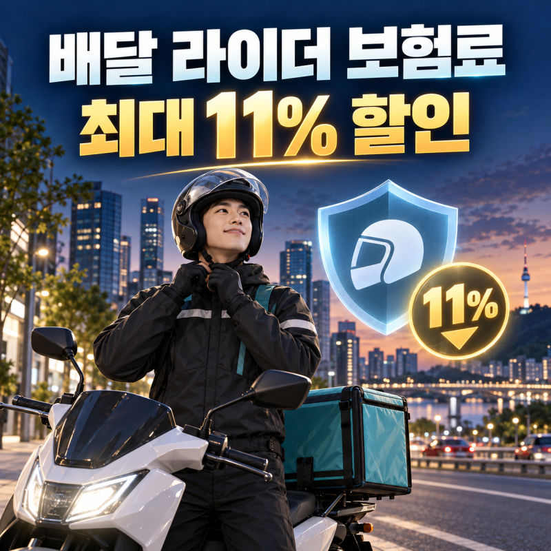 배달 라이더 보험료 최대 11% 할인, 기존 가입자도 받을 수 있을까?