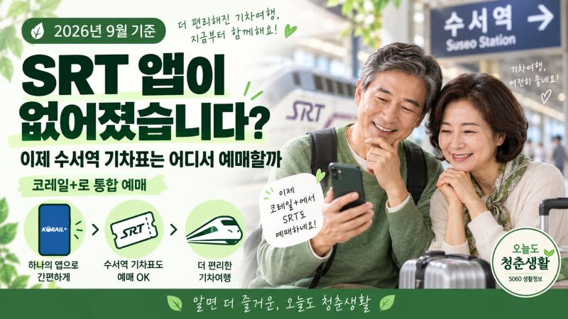 SRT 앱이 없어졌습니다… 이제 수서역 기차표는 어디서 예매할까?