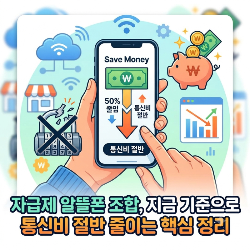 자급제 알뜰폰 조합 방법: 통신비 반값 줄이는 개통 순서와 꿀팁