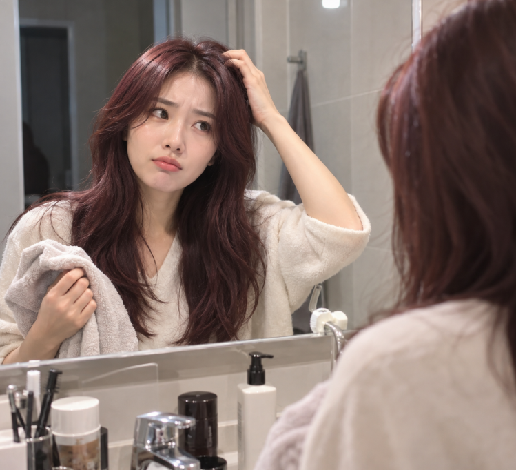 염색 후 머리감기, 당일 샴푸하면 색이 빨리 빠질까?