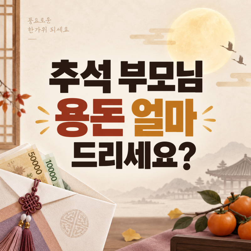 추석 부모님 용돈 얼마 드리세요? 실제 송금액은 21만3천원이었습니다