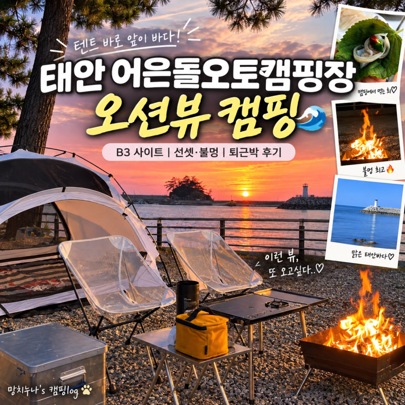 태안 오션뷰 캠핑장 어은돌오토캠핑장｜퇴근박 사이트·시설 총정리