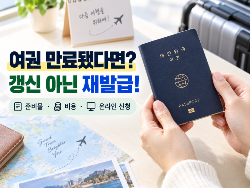 여권 만료돼서 갱신하려고 했는데… 알고 보니 ‘재발급’, 방법은 이렇습니다
